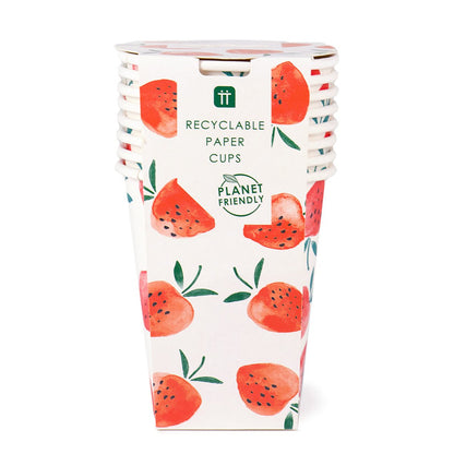 Strawberry Fields Cups 8 pcs