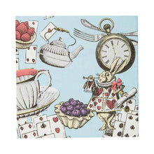 Blue Alice in Wonderland Cocktail Napkin