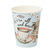 Blue Alice in Wonderland Recyclable Paper Cups - 8 Pack