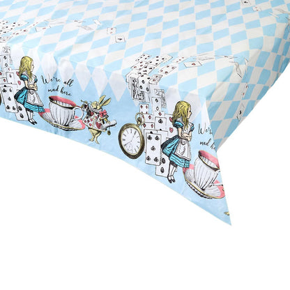 Blue Alice in Wonderland Paper Table Cover